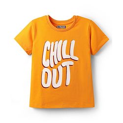 Pine Kids Cotton Knit Half Sleeves T-Shirts with Text Print Pack of 5 - Multicolor