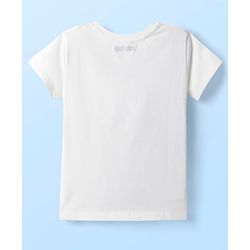Pine Kids Cotton Knit Half Sleeves T-Shirt with Lets Go Text Print Pack of 5 - Pink & Orange