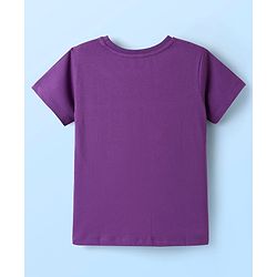 Pine Kids Cotton Knit Half Sleeves T-Shirt with Lets Go Text Print Pack of 5 - Pink & Orange