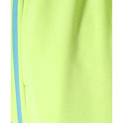 Pine Kids Cotton Knit Full Length Lounge Pants with Tape & Stay Strong Text Print -Limegreen