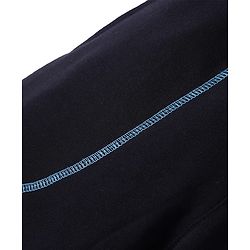 Pine Kids Cotton Knit Full Length Lounge Pants With Brand Logo Print - Black