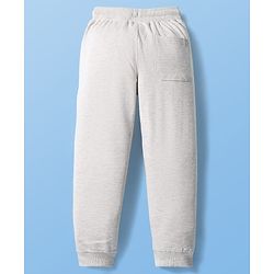 Pine Kids Knit Full Length Lounge Pant With Number One Player Print - Light Grey