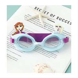 Pine Kids Disney Swimming Goggles With Elsa & Anna Applique - Blue