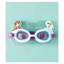 Pine Kids Disney Swimming Goggles With Elsa & Anna Applique - Blue