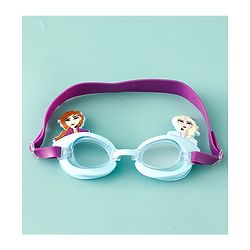 Pine Kids Disney Swimming Goggles With Elsa & Anna Applique - Blue