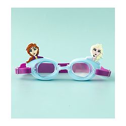 Pine Kids Disney Swimming Goggles With Elsa & Anna Applique - Blue