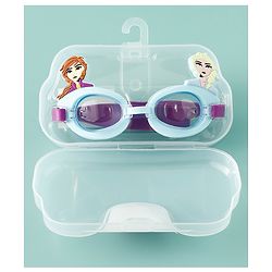 Pine Kids Disney Swimming Goggles With Elsa & Anna Applique - Blue