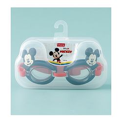 Pine Kids Disney Swimming Goggles With Mickey Mouse Applique - Black & Red