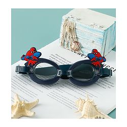 Pine Kids Marvel Swimming Goggles With Spiderman Applique - Black