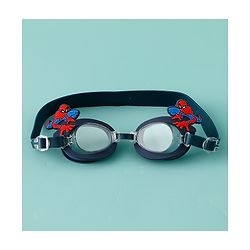 Pine Kids Marvel Swimming Goggles With Spiderman Applique - Black