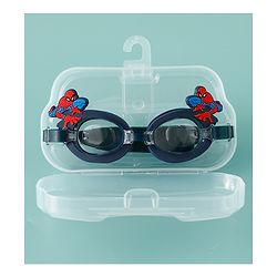 Pine Kids Marvel Swimming Goggles With Spiderman Applique - Black