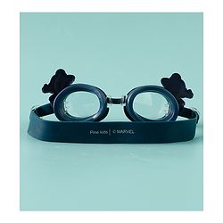 Pine Kids Marvel Swimming Goggles With Spiderman Applique - Black