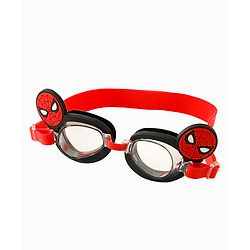 Pine Kids Marvel Swimming Goggles With Spiderman Applique - Black & Red