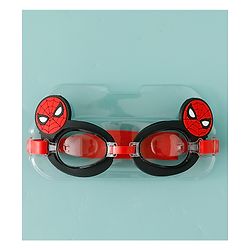 Pine Kids Marvel Swimming Goggles With Spiderman Applique - Black & Red