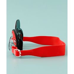 Pine Kids Marvel Swimming Goggles With Spiderman Applique - Black & Red