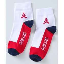 Pine Kids Ankle Length Socks with  Logo Design Pack Of 3 (Colour May Vary)