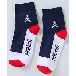 Pine Kids Ankle Length Socks with  Logo Design Pack Of 3 (Colour May Vary)