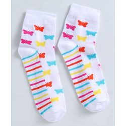 Pine Kids Ankle Length Socks with  Polka Dots Design Pack Of 3 (Colour May Vary)