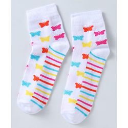 Pine Kids Ankle Length Socks with  Polka Dots Design Pack Of 3 (Colour May Vary)