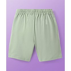 Pine Kids Single Jersey Knit Half Sleeves Shorts Night Suit with Coconut Tree Print - Light Green