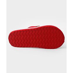 Pine Kids Slip On Flip Flops with Text Print - White & Red