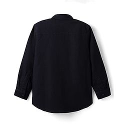 Pine Kids Cotton Woven Full Sleeves Shirt With Printed T-Shirt - Navy Blue & Green