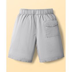 Pine Kids Cotton Woven Knee Length Solid Color Shorts - Navy Blue