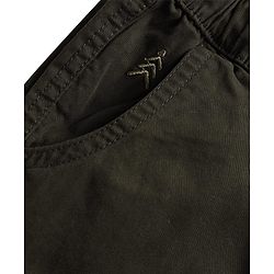 Pine Kids Cotton Woven Knee Length Solid Color Shorts - Navy Blue