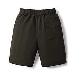 Pine Kids Cotton Woven Knee Length Solid Color Shorts - Navy Blue