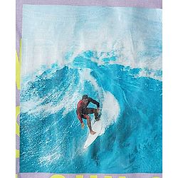 Pine Kids Cotton Knit Sleeveless Tank T-Shirt with Beach Theme Print - Lilac