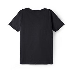 Pine Kids Cotton Knit Half Sleeves T-Shirt with Gaming Print - Black
