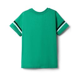 Pine Kids Cotton Knit Half Sleeves T-Shirt with True Legend Text Print - Green