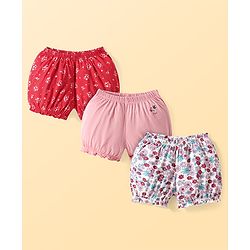 Pine Kids Knit Bloomers with Floral Print Pack of 3 (Color May Vary)