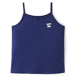 Pine Kids Knit Singlet Slips With Floral Print Pack of 3 - Navy Blue Pink & White