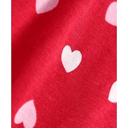 Pine Kids Cotton Knit Singlet Sleeves Slips with Hearts Print Pack of 3 (Color May Vary)