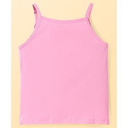 Pine Kids Cotton Knit Singlet Sleeves Slips with Hearts Print Pack of 3 (Color May Vary)