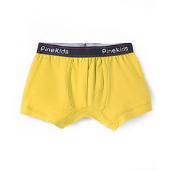 Pine Kids Cotton Elastane Knit Solid Colour Trunks Pack of 3 (Colour May Vary)