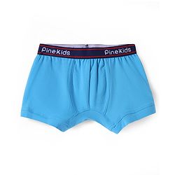 Pine Kids Cotton Elastane Knit Solid Colour Trunks Pack of 3 (Colour May Vary)