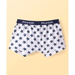 Pine Kids Cotton Elastane Knit Briefs With Star Print Pack of 3 (Color May Vary)