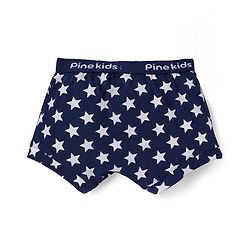 Pine Kids Cotton Knit Trunks With Stripes & Star Print Pack Of 3 - Color May Vary