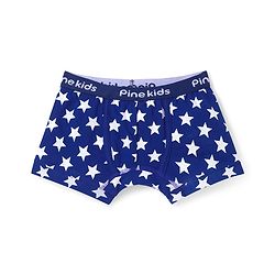 Pine Kids Cotton Knit Trunks With Stripes & Star Print Pack Of 3 - Color May Vary
