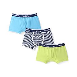 Pine Kids Cotton Knit Trunks With Stripes Pack Of 3 - Color May Vary