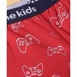 Pine Kids Cotton Knit Trunks with Gaming Console Print Pack of 3 (Color May Vary)
