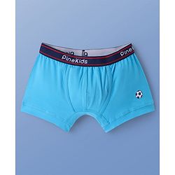 Pine Kids Cotton Elastane Knit Trunks With Basketball Print Pack Of 3 (Colour May Be Vary)