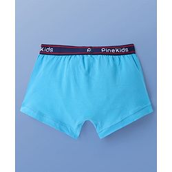 Pine Kids Cotton Elastane Knit Trunks With Basketball Print Pack Of 3 (Colour May Be Vary)