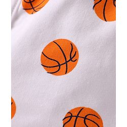 Pine Kids Cotton Elastane Knit Trunks With Basketball Print Pack Of 3 (Colour May Be Vary)