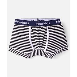Pine Kids Cotton Knit Trunks With Stripes Print Pack Of 3 - Color May Vary