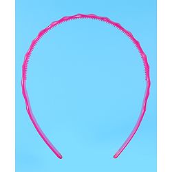Pine Kids Solid Color Hair Bands Pack of 2 - Purple & Fuchsia