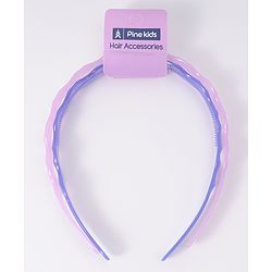 Pine Kids Solid Color Hair Bands Pack of 2 - Lilac & Pink
