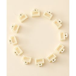 Pine Kids Hair Clips Pack of 12 - Off White